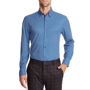 Alfani Slim Fit Dot Pattern Long-Sleeve Shirt